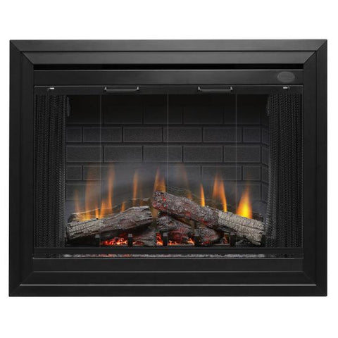 Image of Dimplex Deluxe 33" Black Built-In Electric Firebox-Modern Ethanol Fireplaces