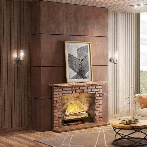 Image of Dimplex Revillusion® 25" Black Electric Plug-In with Fresh Cut Log Set-Modern Ethanol Fireplaces