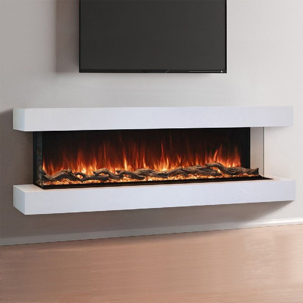 Modern Flames Landscape Pro Multi 56" Black Multi Sided Electric Fireplace
