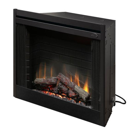 Image of Dimplex Deluxe 33" Black Built-In Electric Firebox-Modern Ethanol Fireplaces