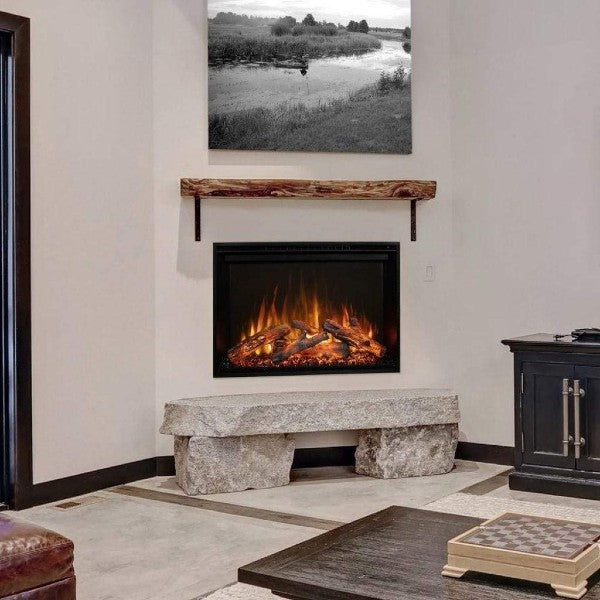 Modern Flames RedStone Series 26" Black Built-In Flush Mount Conventional Electric Fireplace