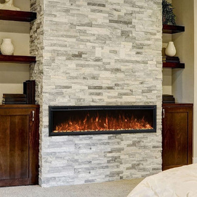 Modern Flames Electric Fireplaces Modern Flames Spectrum Slimline 50" Black Wall Mount or Recessed Electric Fireplace