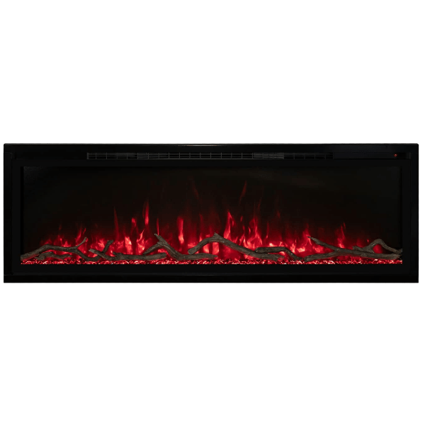 Modern Flames Electric Fireplaces Modern Flames Spectrum Slimline 50" Black Wall Mount or Recessed Electric Fireplace