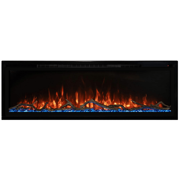 Modern Flames Electric Fireplaces Modern Flames Spectrum Slimline 50" Black Wall Mount or Recessed Electric Fireplace