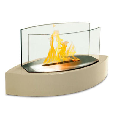 Anywhere Fireplace Lexington 90203 20" Beige Tabletop Ethanol Fireplace-Modern Ethanol Fireplaces