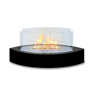 Anywhere Fireplace Lexington 90215 20" Black Tabletop Ethanol Fireplace-Modern Ethanol Fireplaces
