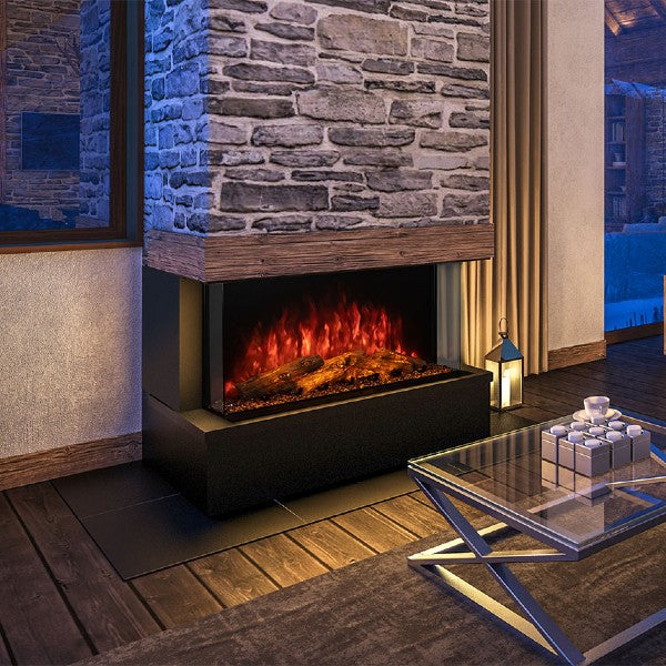 Modern Flames Sedona Pro Multi 42" Black Multi-Sided Electric Fireplace