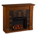 SEI Furniture Electric Fireplaces SEI Furniture Elkmont 40" Salem Antique Oak Freestanding Electric Fireplace