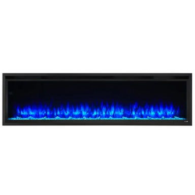 SimpliFire Electric Fireplaces SimpliFire Allusion Platinum 50" Black Wall Mounted Electric Fireplace