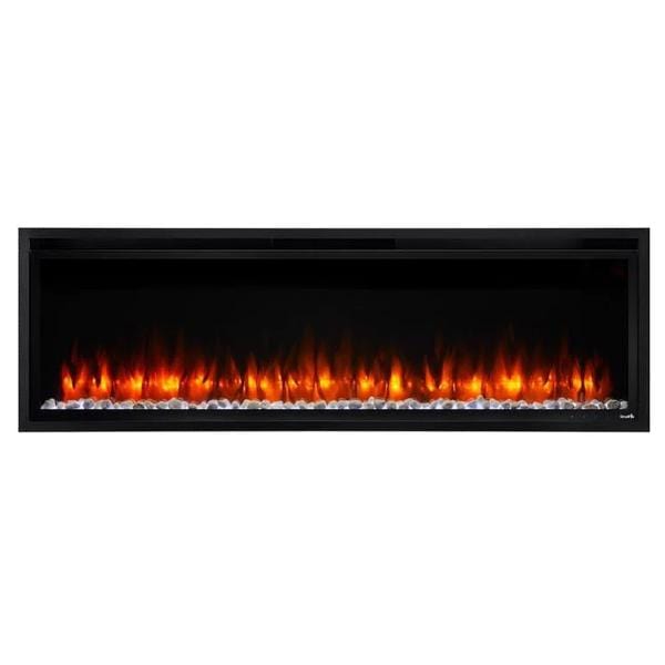 SimpliFire Electric Fireplaces SimpliFire Allusion Platinum 50" Black Wall Mounted Electric Fireplace