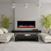 SimpliFire Electric Fireplaces SimpliFire Allusion Platinum 50" Black Wall Mounted Electric Fireplace