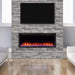 SimpliFire Electric Fireplaces SimpliFire Allusion Platinum 50" Black Wall Mounted Electric Fireplace