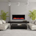 SimpliFire Allusion Platinum 72" Black Wall Mounted Electric Fireplace-Modern Ethanol Fireplaces