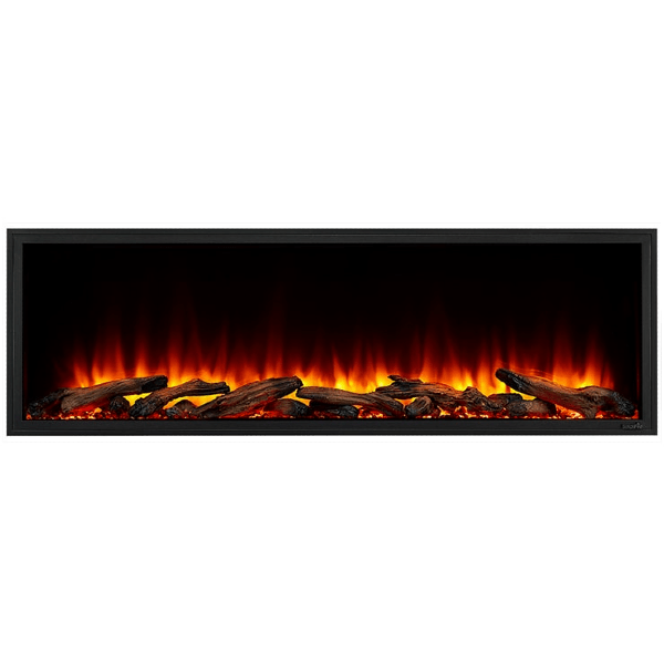 SimpliFire Electric Fireplaces SimpliFire Scion Face 43" Black Linear Electric Fireplace