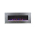 Touchstone Electric Fireplaces Touchstone AudioFlare 80024 50" Stainless Steel Recessed Electric Fireplace