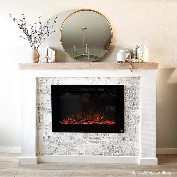 Touchstone Electric Fireplaces Touchstone Forte 80006 40" Black Recessed Electric Fireplace