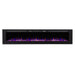 Touchstone Electric Fireplaces Touchstone Sideline 100 80032 100" Black Recessed Electric Fireplace