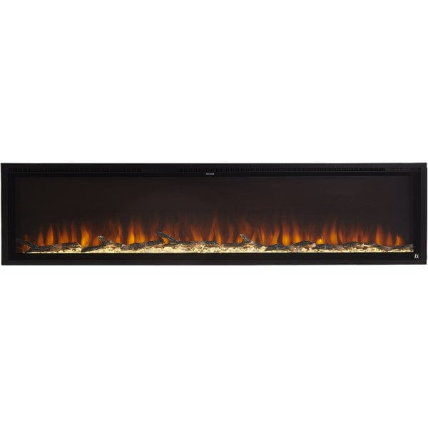 Touchstone Electric Fireplaces Touchstone Sideline Elite Smart 100" Black WiFi-Enabled Recessed Electric Fireplace