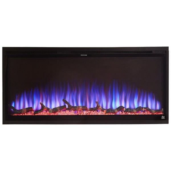 Touchstone Electric Fireplaces Touchstone Sideline Elite Smart 42" Black WiFi-Enabled Recessed Electric Fireplace