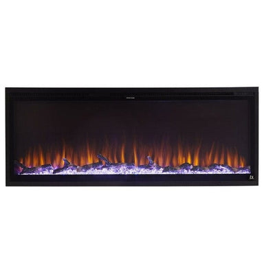 Touchstone Electric Fireplaces Touchstone Sideline Elite Smart 50" Black WiFi-Enabled Recessed Electric Fireplace