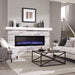 Touchstone Electric Fireplaces Touchstone Sideline Elite Smart 60" Black WiFi-Enabled Recessed Electric Fireplace