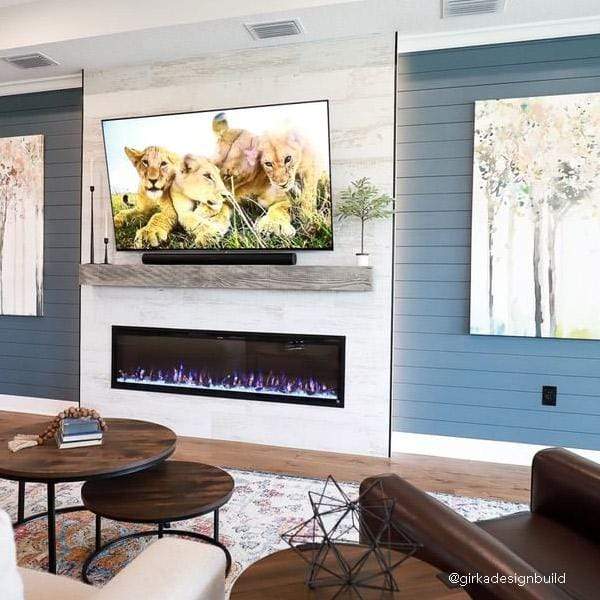 Touchstone Electric Fireplaces Touchstone Sideline Elite Smart 72" WiFi-Enabled Recessed Electric Fireplace