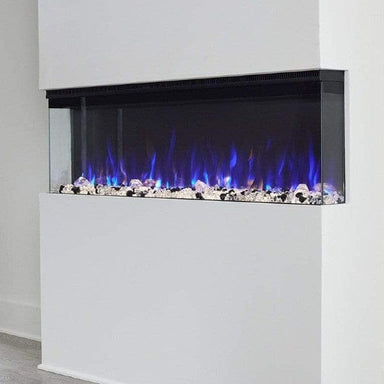 Touchstone Electric Fireplaces Touchstone Sideline Infinity 3 Sided 50" Black WiFi Enabled Recessed Electric Fireplace