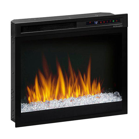 Image of Dimplex Multi-Fire XHD™ 26" Black Plug-In Electric Firebox with Glass Ember Bed-Modern Ethanol Fireplaces