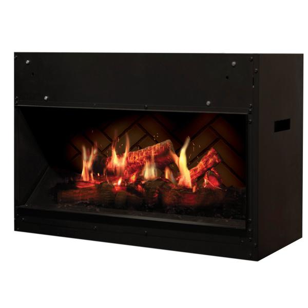 Dimplex Opti-V™ 35" Black Solo Virtual Electric Fireplace-Modern Ethanol Fireplaces