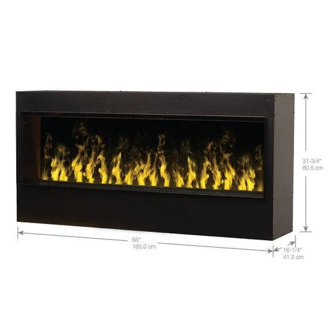 Image of Dimplex Opti-Myst® Pro 1500 60" Black Built-In Electric Firebox-Modern Ethanol Fireplaces