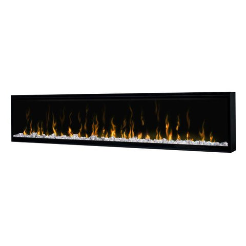 Image of Dimplex IgniteXL® 74" Black Built-in Linear Electric Fireplace-Modern Ethanol Fireplaces